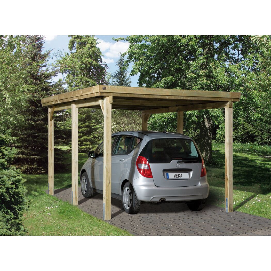 Einzelcarport '617' Gr. 1 inkl. Stahldach , 512 x 322 cm, kieferfarben