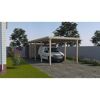 Einzelcarport '617' Gr. 3 inkl. Stahldach, 802 x 322 cm kieferfarben