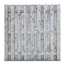 Verkleinertes Bild von Bohlenzaun, Nadelholz, grau lasiert, 180 x 180 cm