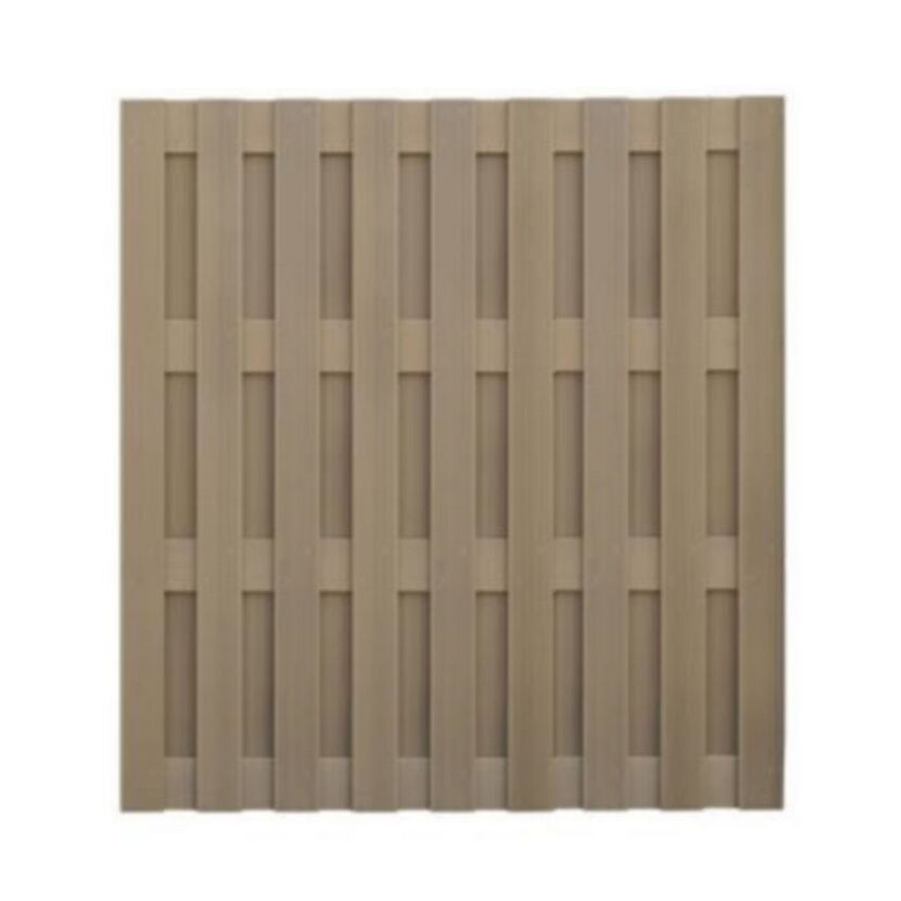 WPC Zaun LASSE sand 180x180 cm