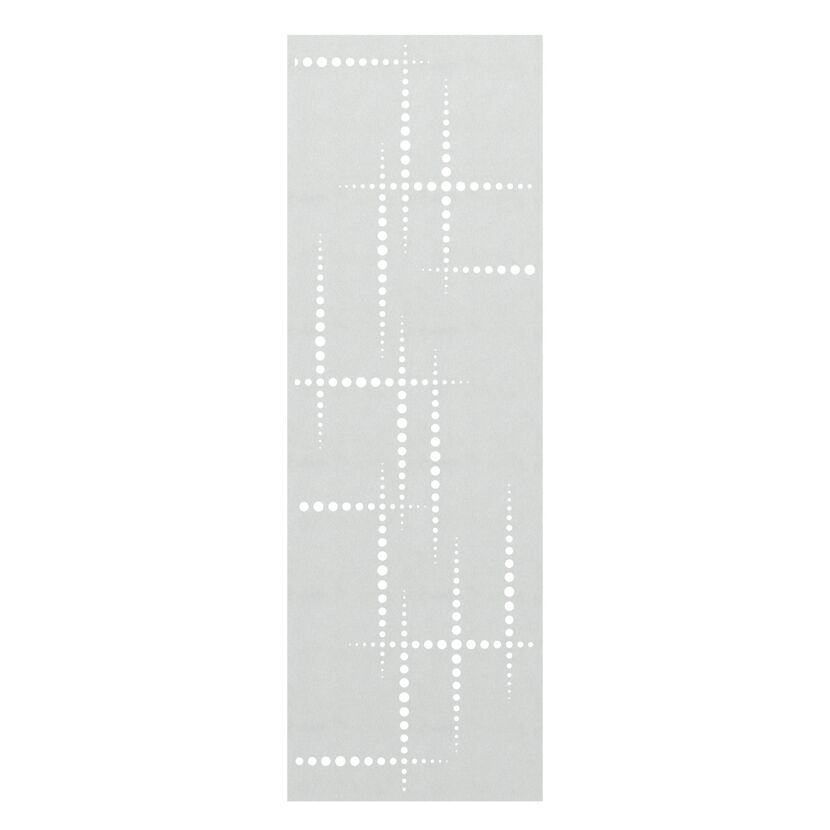 Weißes Designgitter mit Lochmuster