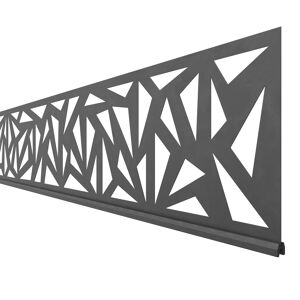 Dekorprofil 'System' Trigon anthrazit hoch 30 x 178 cm