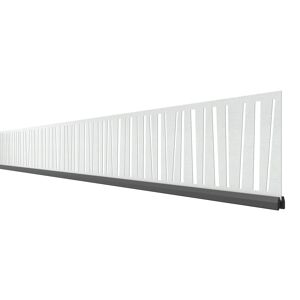 Dekorprofil 'System' Linea silber flach 15 x 178 cm