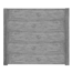 Betonzaunplatte 'Standard Tetris' 200 x 38,5 x 3,5 cm