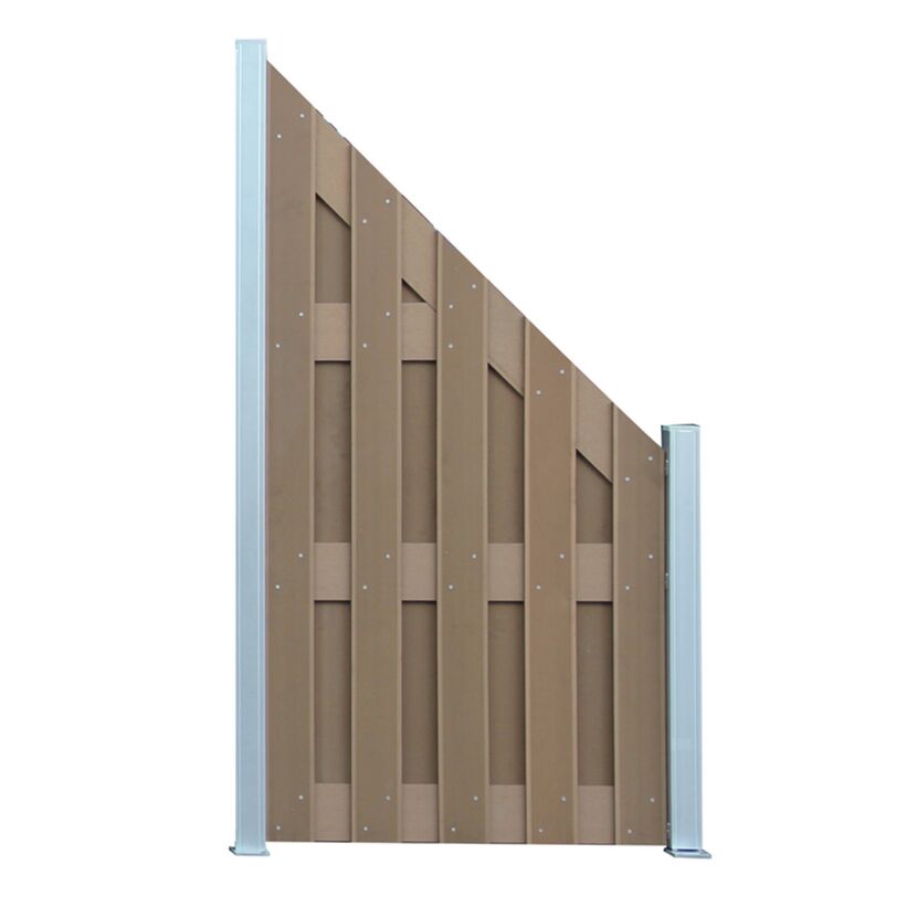 WPC-Zaun LASSE, 180x90/90cm, sandfarben