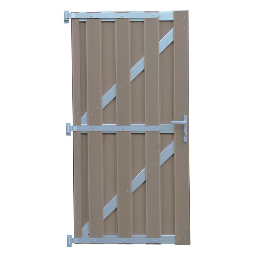 WPC Zaun Tor LASSE 90x180cm sand