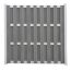 Zaunelement 'Jan' WPC/Aluminium grau 180 x 180 cm