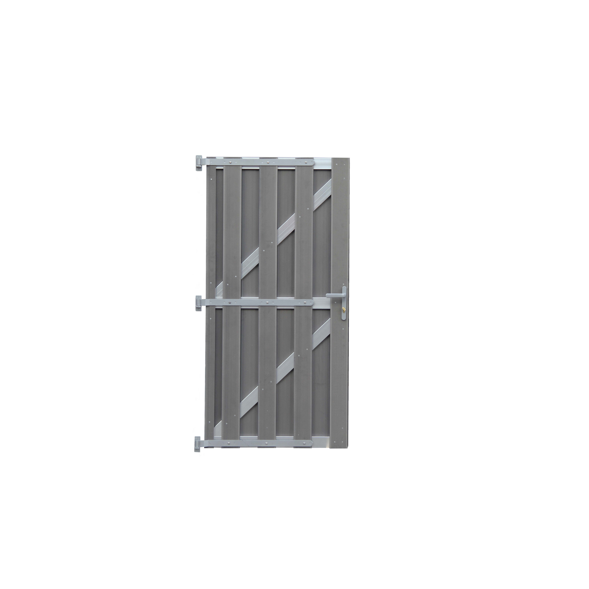 Flügeltor 'Jan' WPC/Aluminium grau 90 x 180 cm + product picture