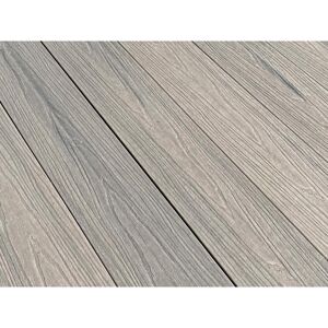 Terrassendiele WPC Tanne grau/silber 200 x 14,5 x 2,1 cm