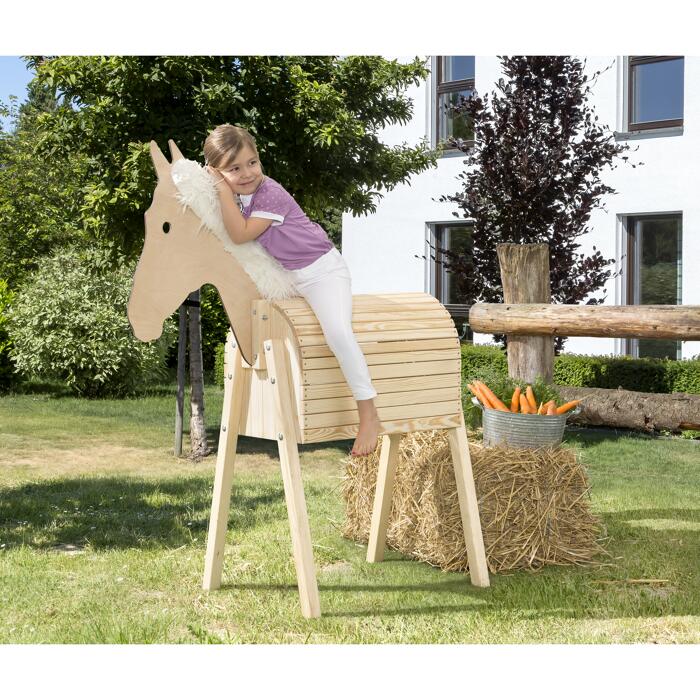 dobar spielzeug holzpferd amadeus 48 x 137 x 108 cm