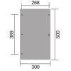 Carport 300 x 500 cm