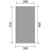Carport mit den Maßen 300 x 600 cm
