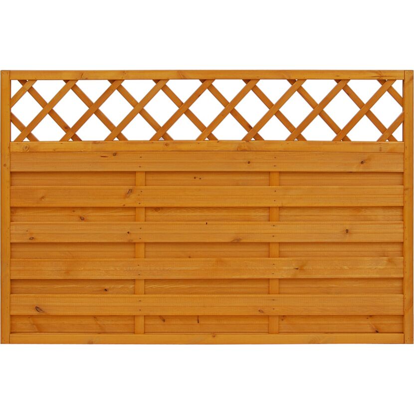 Holz Gartenzaun mit Gitter