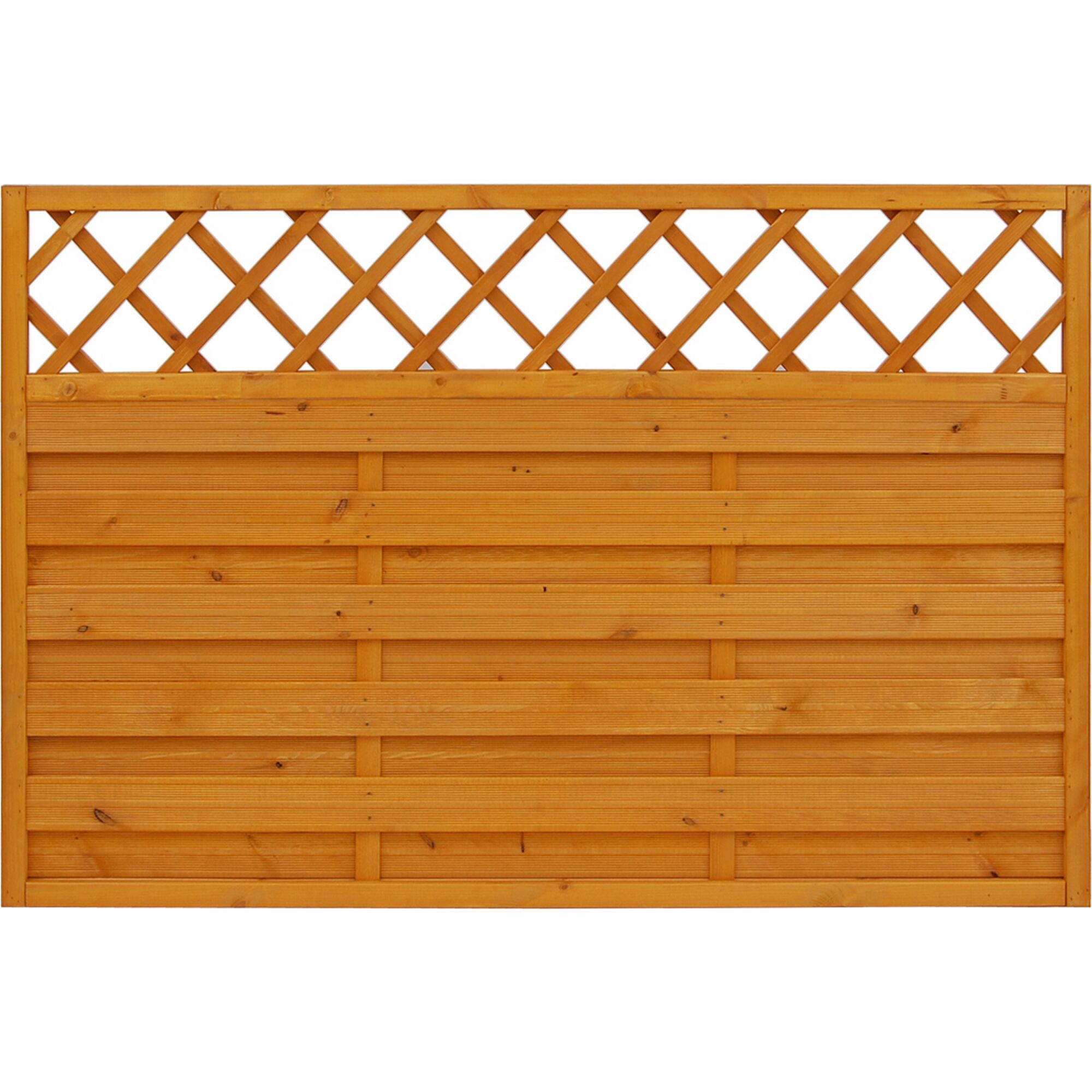 Holz Gartenzaun mit Gitter