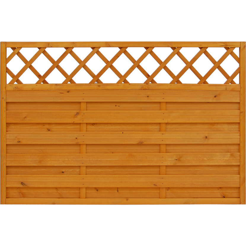 Holz Gartenzaun mit Gitter