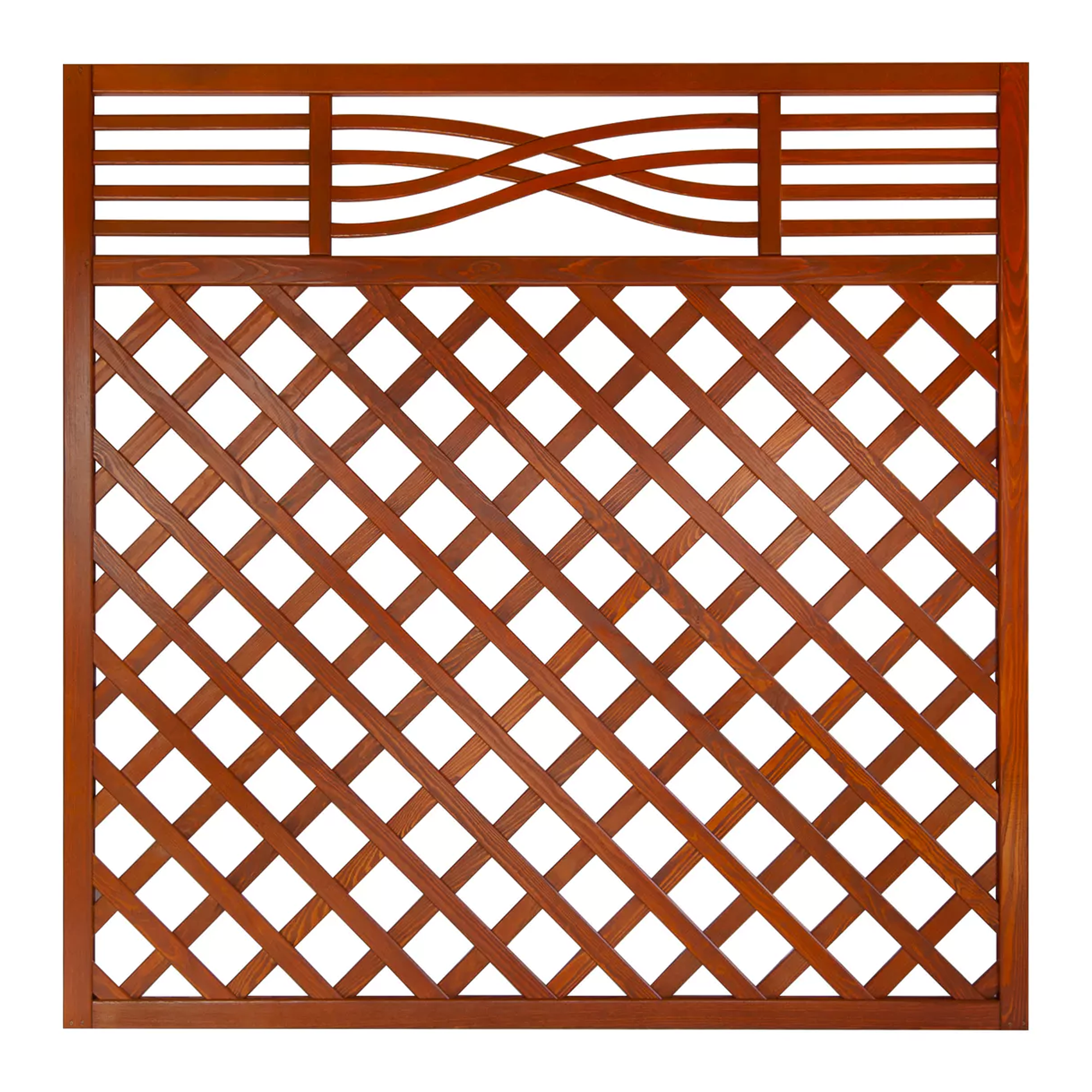 Rankgitter Zaun Malaga 180x180 cm teak