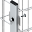 Gabionen-Zaun-Verbinder 'Vario' silber 182 cm