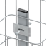 Gabionen-Zaun-Verbinder 'Vario' silber 182 cm