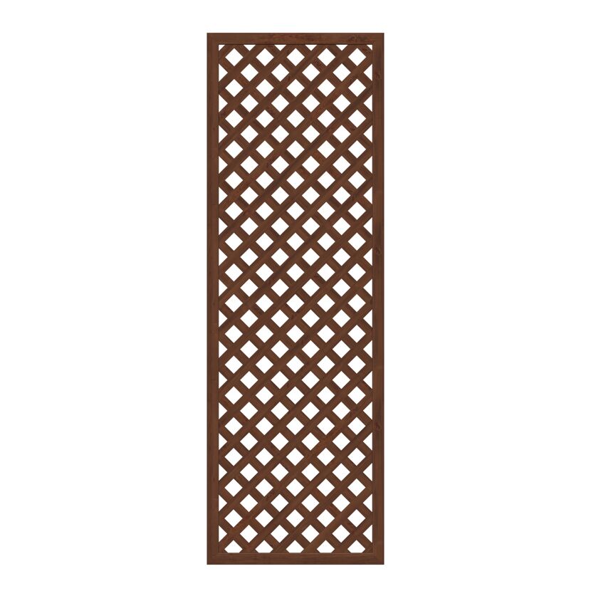 Braunes, diagonales Holzgitter