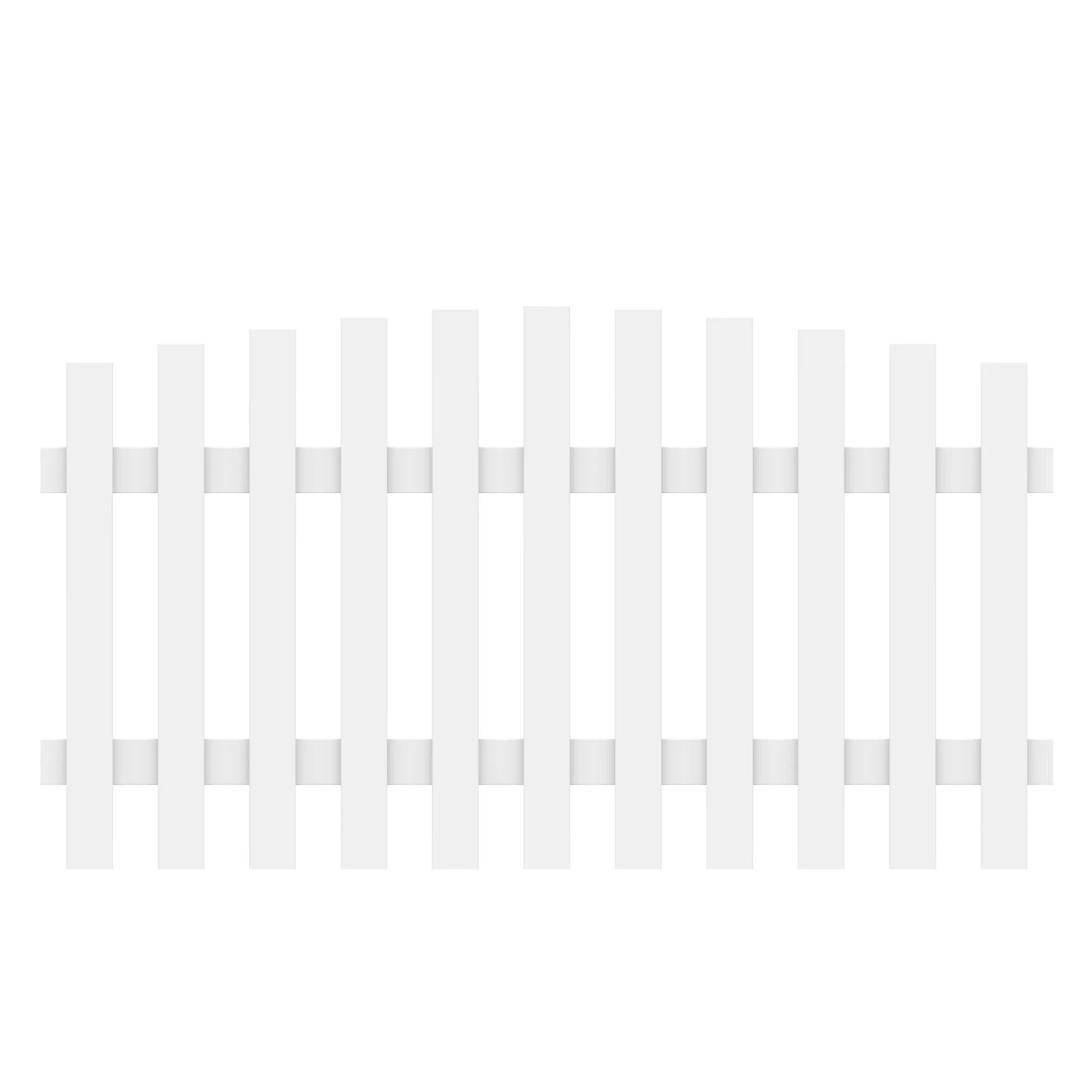 Weißer Gartenzaun