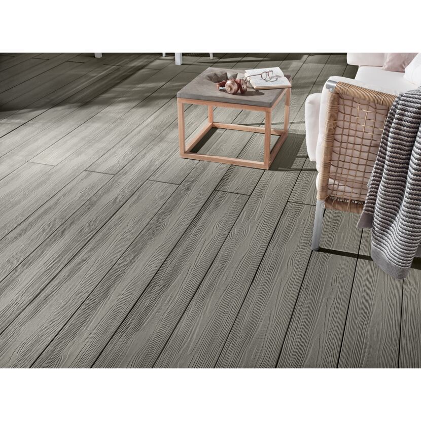 Graue Holzdielen DreamDeck Prestige basalt-grau