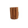 Holztritt mit Griff aus Seil