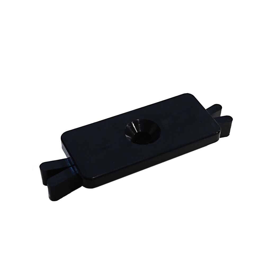 Schwarzer Montageclip