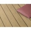 Terrassendiele WPC eschefarben 1000 x 145 x 20 mm