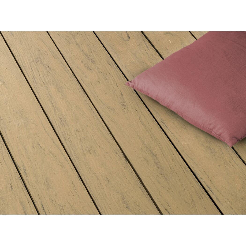 Terrassendiele WPC eschefarben 1000 x 145 x 20 mm