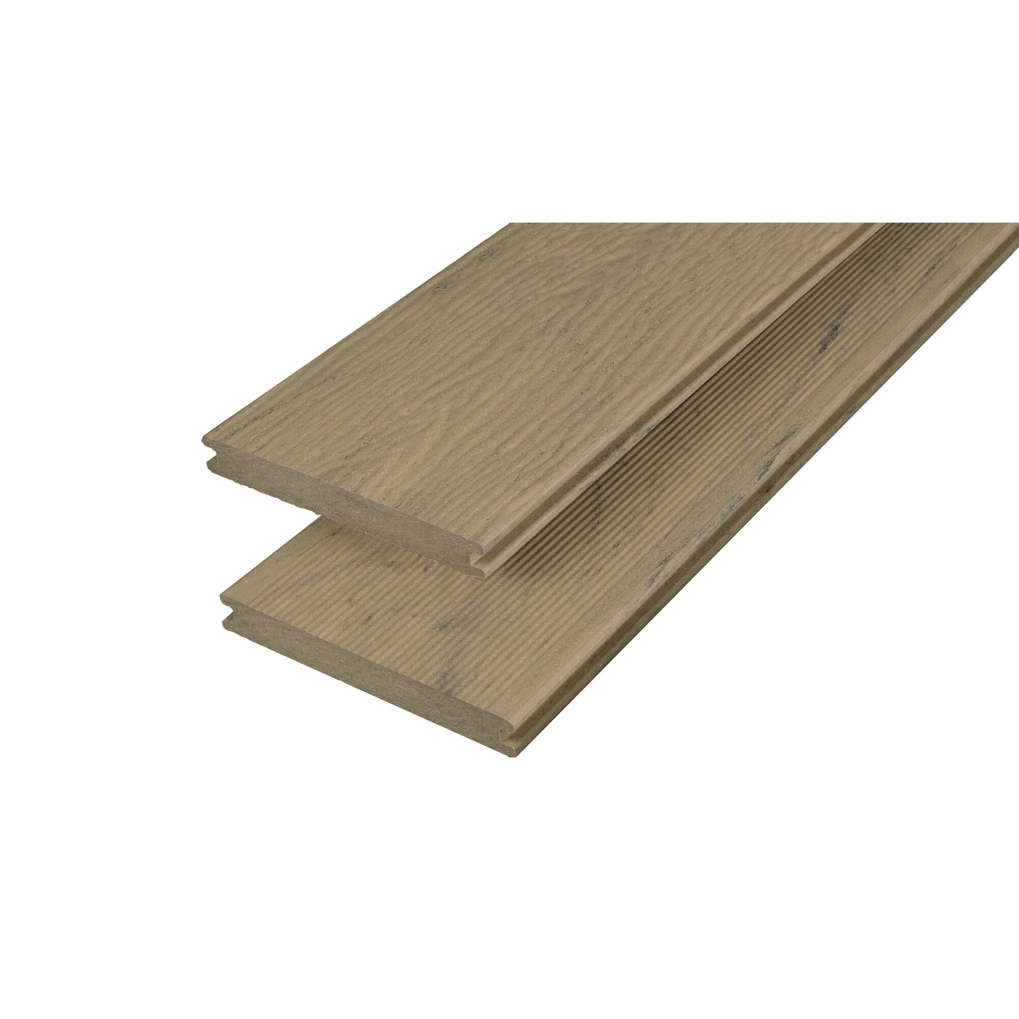 Zwei WPC Dielen Strukturo esche