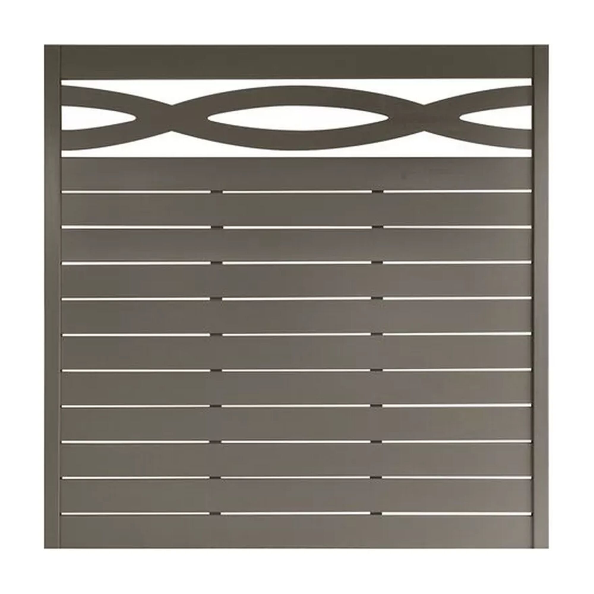 Grauer Gartenzaun Geneva 180x180 cm