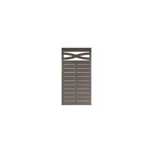 Sichtschutzzaun 'Geneva' 90 x 180 cm Kiefer grau