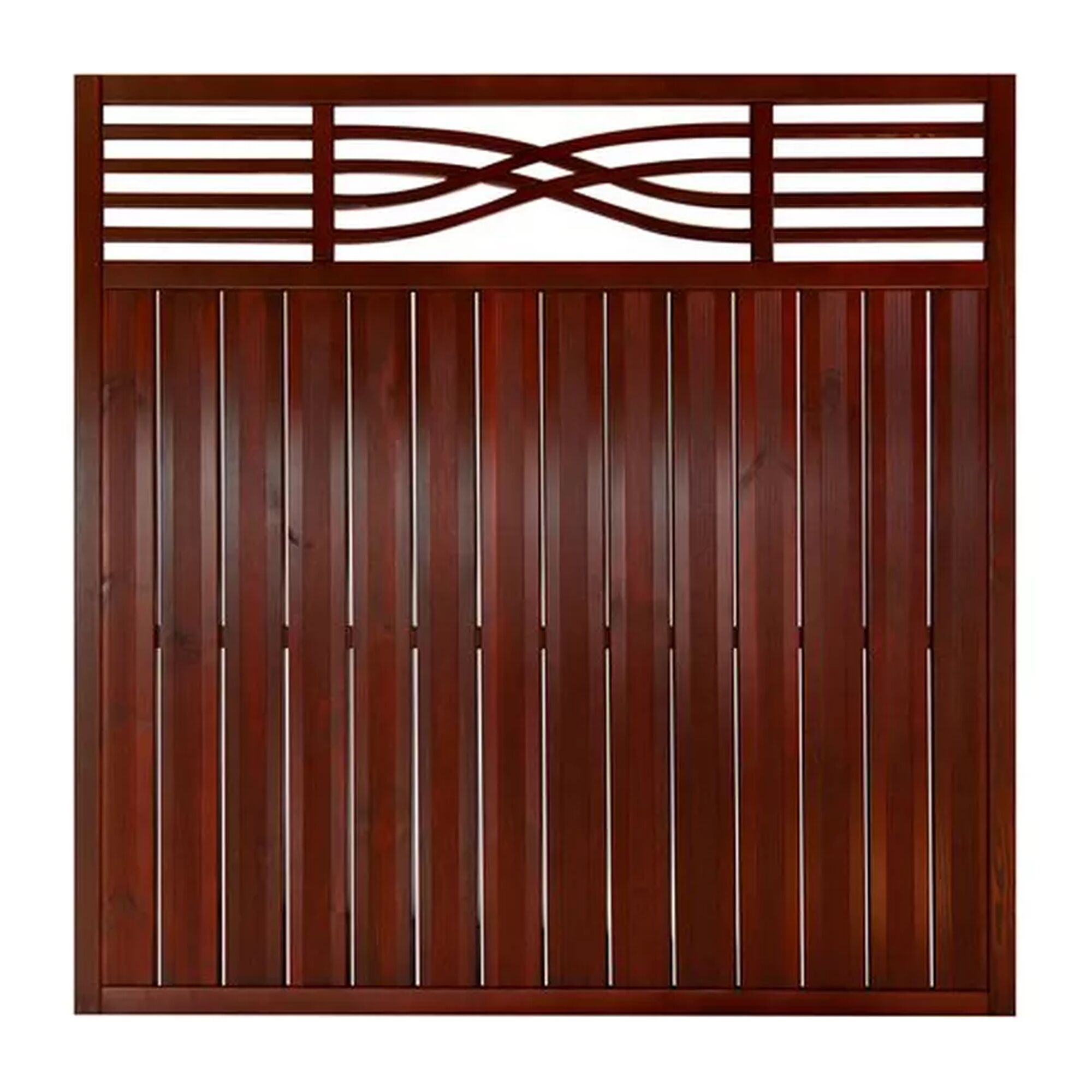 Brauner Holzzaun Malaga 180x180 cm