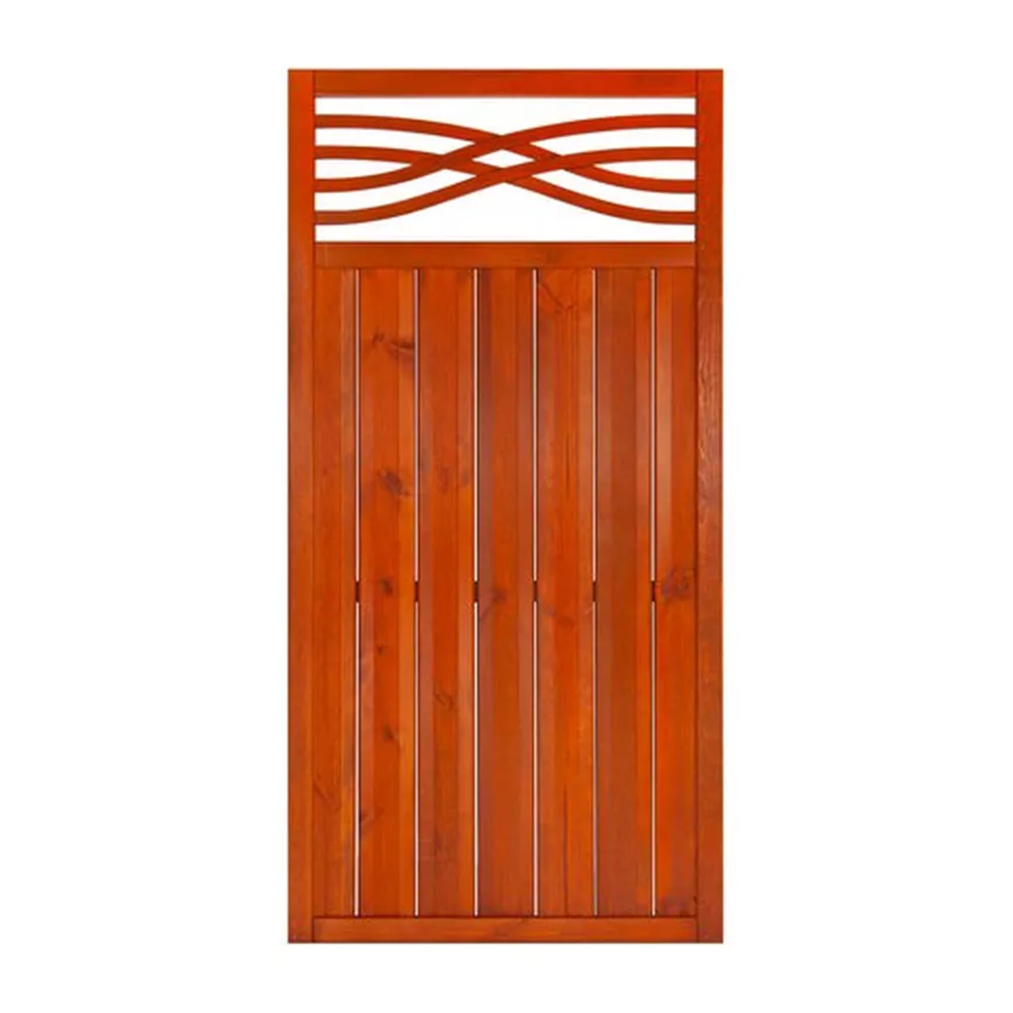 Holz-Halbelement Malaga, 180 x 90 cm, teakfarben