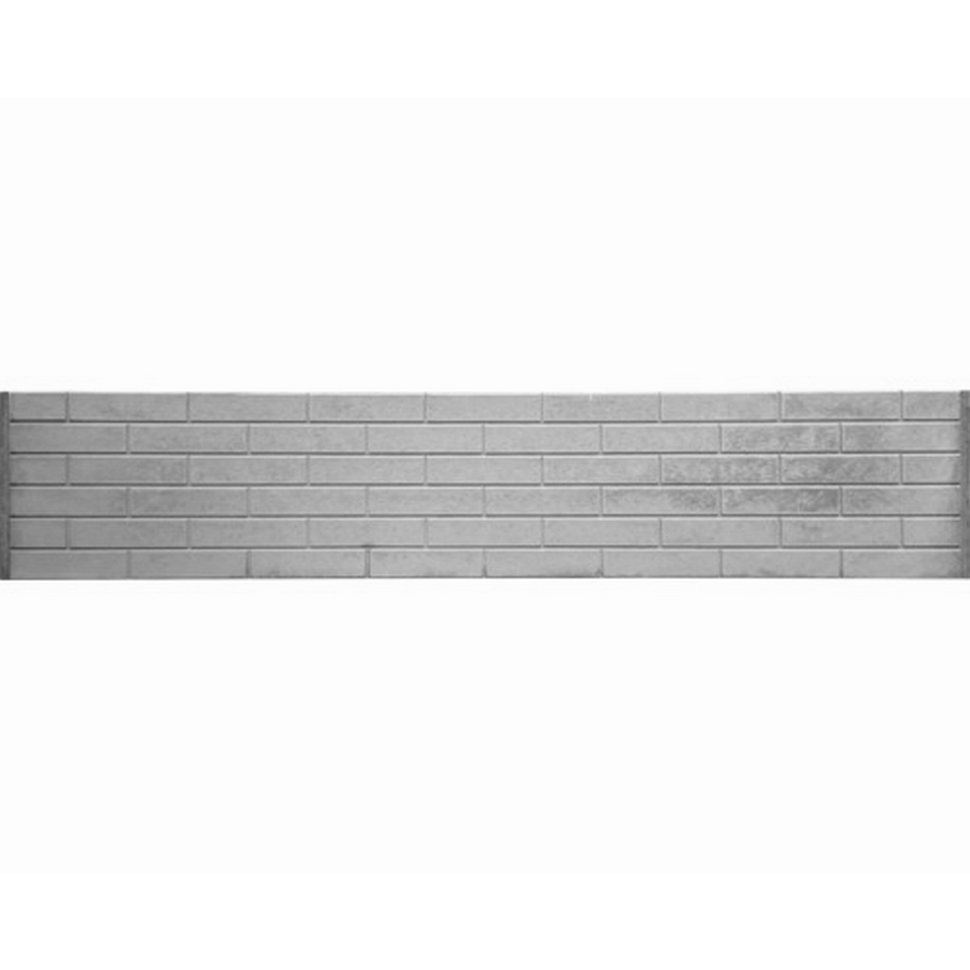 Betonzaunplatte 'Standard Stein Glatt' 200 x 38,5 x 3,5 cm grau + product picture