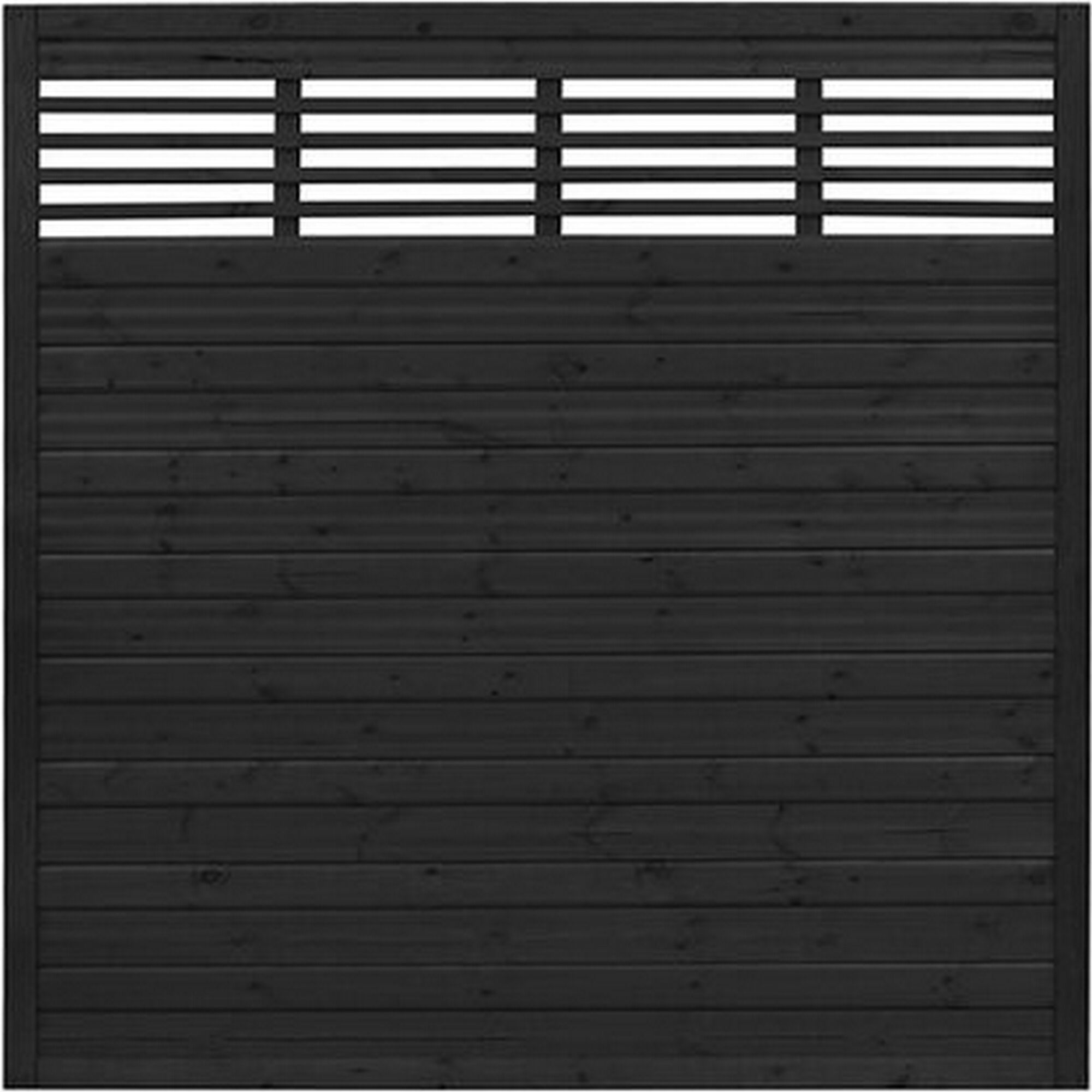 Schwarzer Gartenzaun Lucca