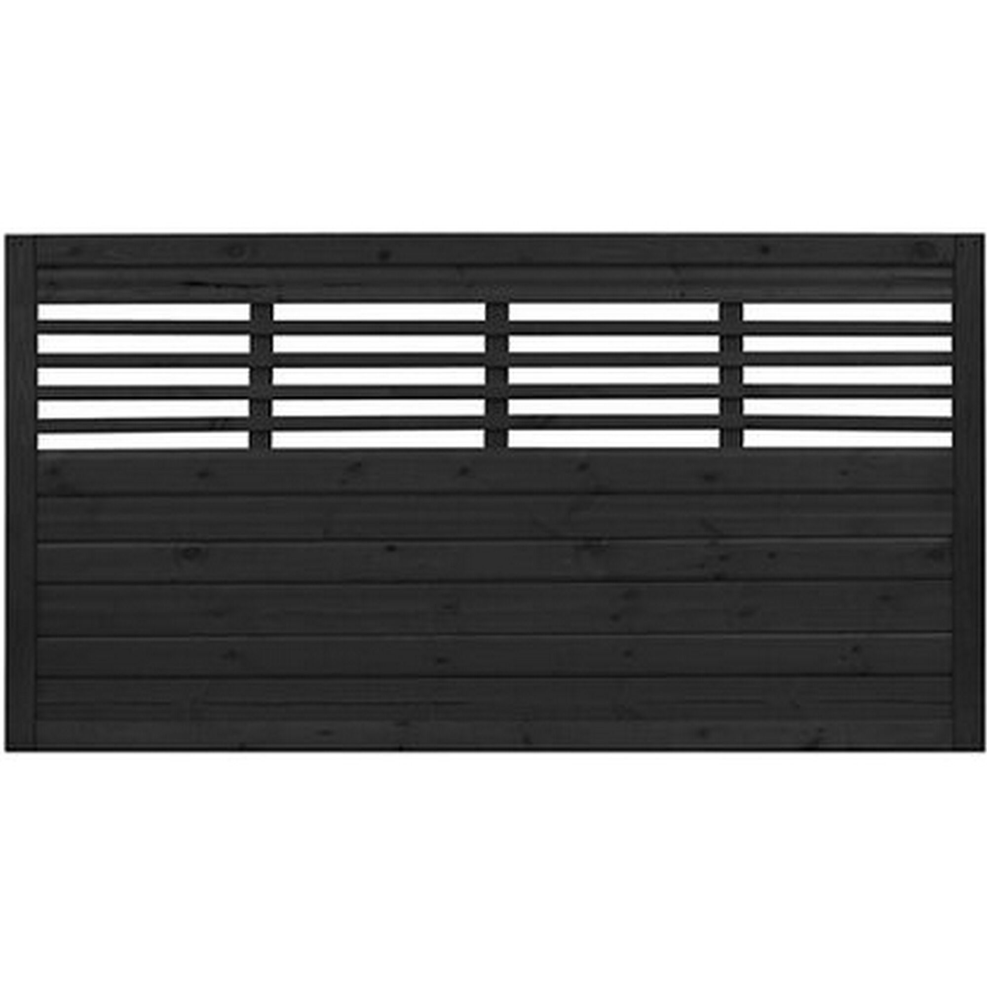 Schwarzer Zaun Lucca Vorgarten