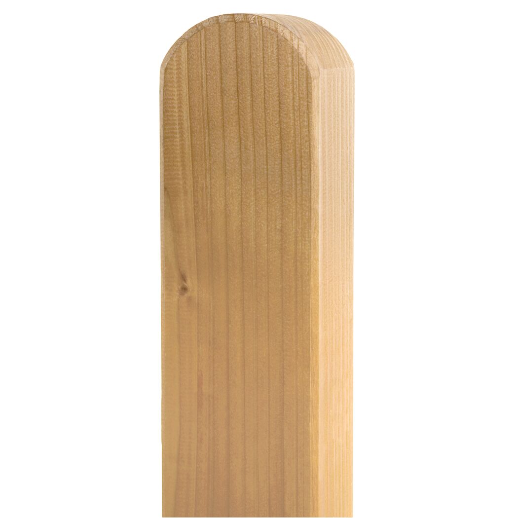 Abgerundeter Holzpfosten Oregon, natur