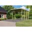 Holz-Carport im Garten