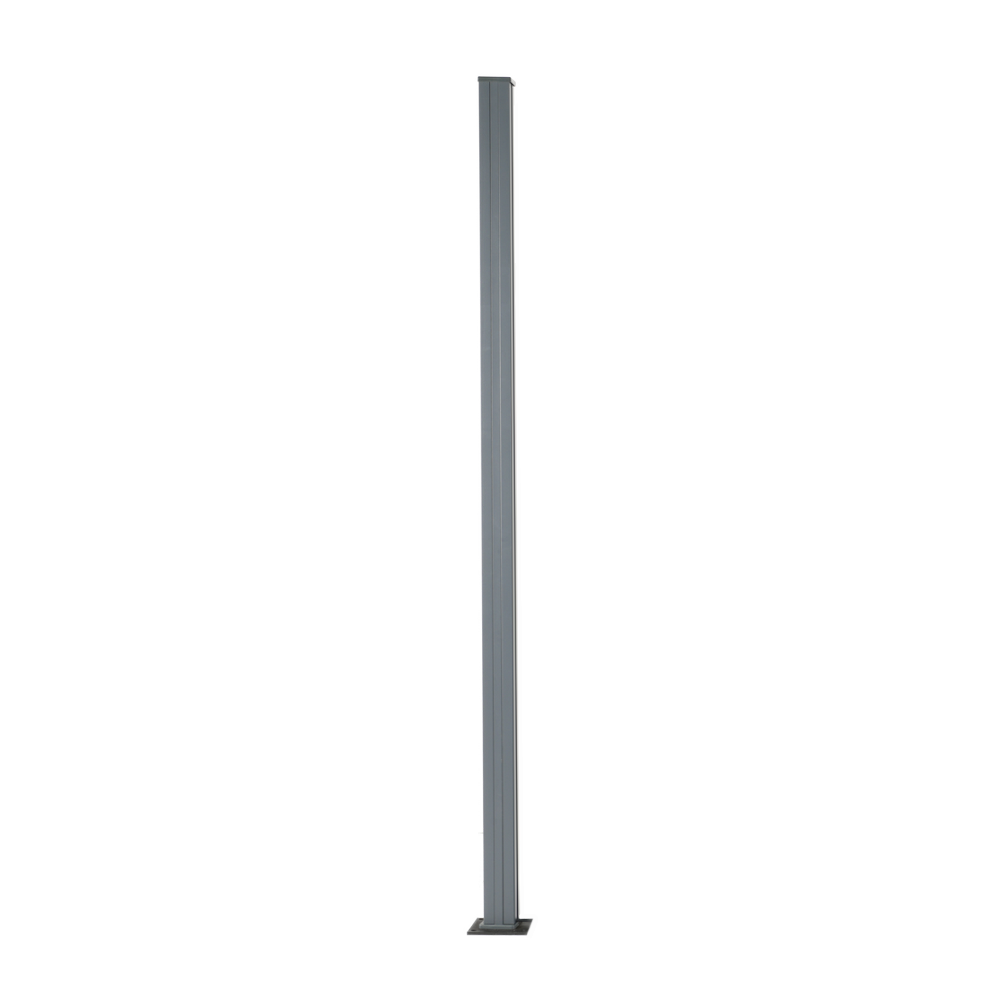 Zaunpfosten 'Tim' aus WPC 6,8 x 6,8 x 240 cm anthrazit
