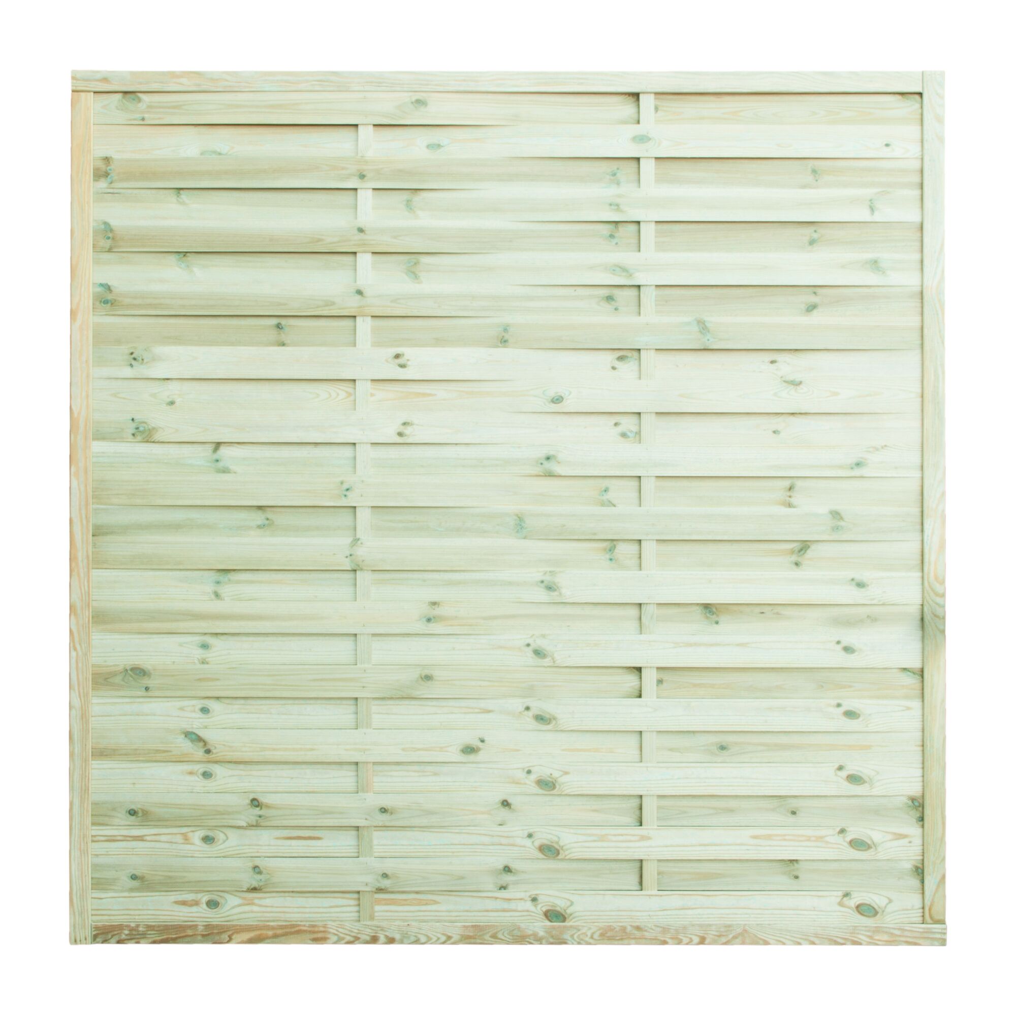 Holzlamellenzaun grün