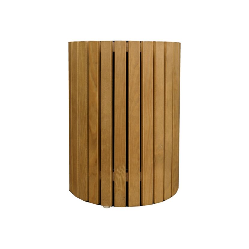 Rundes, hohes Holz-Pflanzgefäß