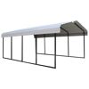 Carport 'Neapel' mit Walmdach schwarz Stahl 602 x 370 x 260 cm