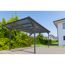 Carport 'Helsinki' mit Flachdach anthrazit Metall 503 x 305 x 232 cm
