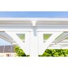 Carport 'Helsinki' mit Flachdach weiß Metall 503 x 305 x 232 cm