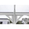 Carport 'Helsinki' mit Flachdach weiß Metall 503 x 305 x 232 cm