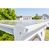 Carport 'Helsinki' mit Flachdach weiß Metall 503 x 305 x 232 cm