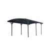 Anthraziter Carport mit Rundbogendach