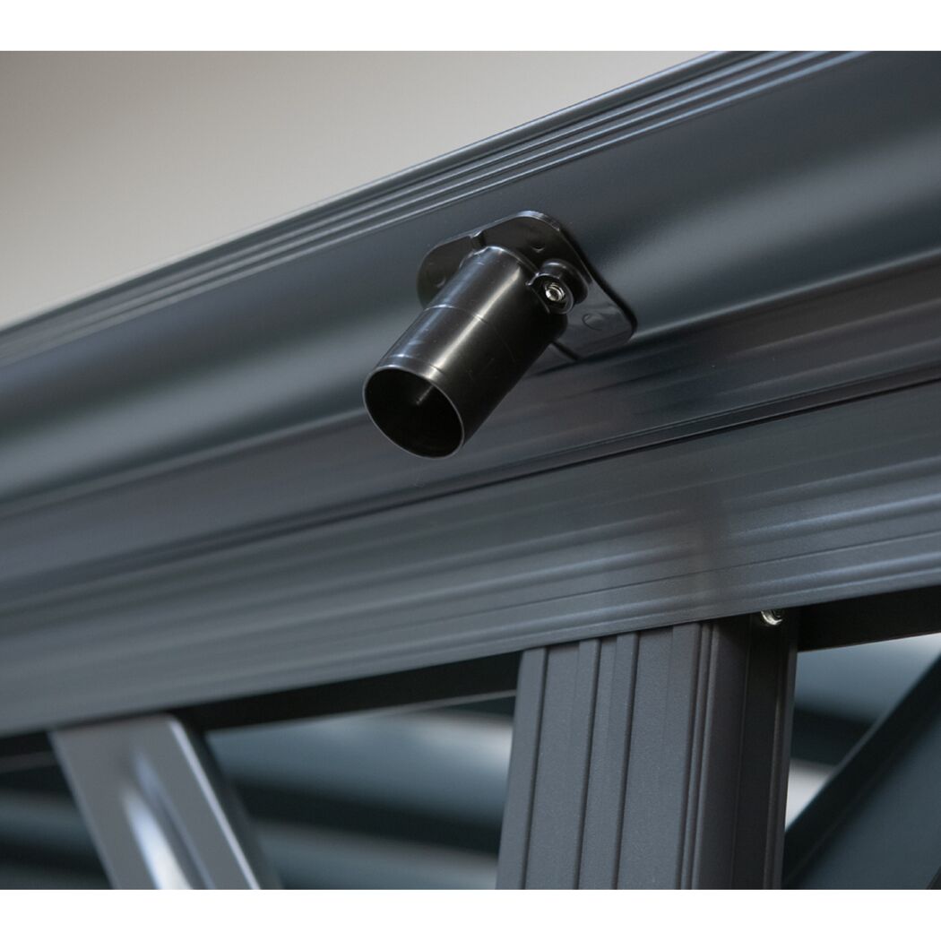 Regenrinne eines Carports