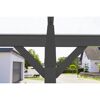 Trägerkonstruktion eines Carports in Anthrazit